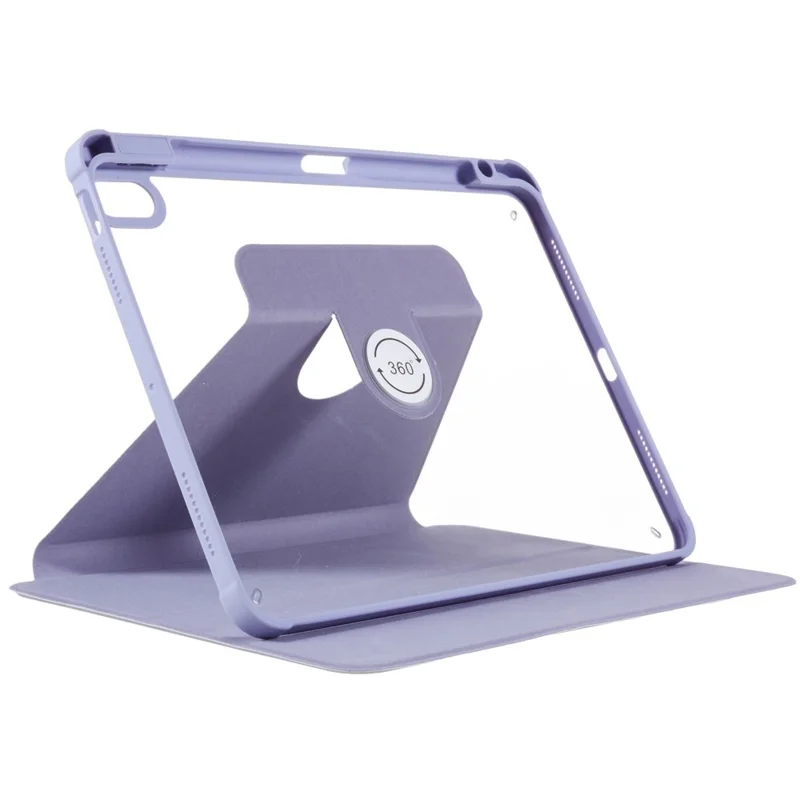 For iPad Air 11 (2026) / (2025) / (2024) / Air (2022) / (2020) Auto Wake and Sleep Tablet Case Kickstand PU Leather Cover - Purple