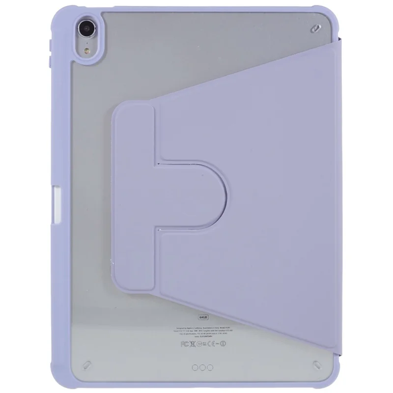 For iPad Air 11 (2026) / (2025) / (2024) / Air (2022) / (2020) Auto Wake and Sleep Tablet Case Kickstand PU Leather Cover - Purple