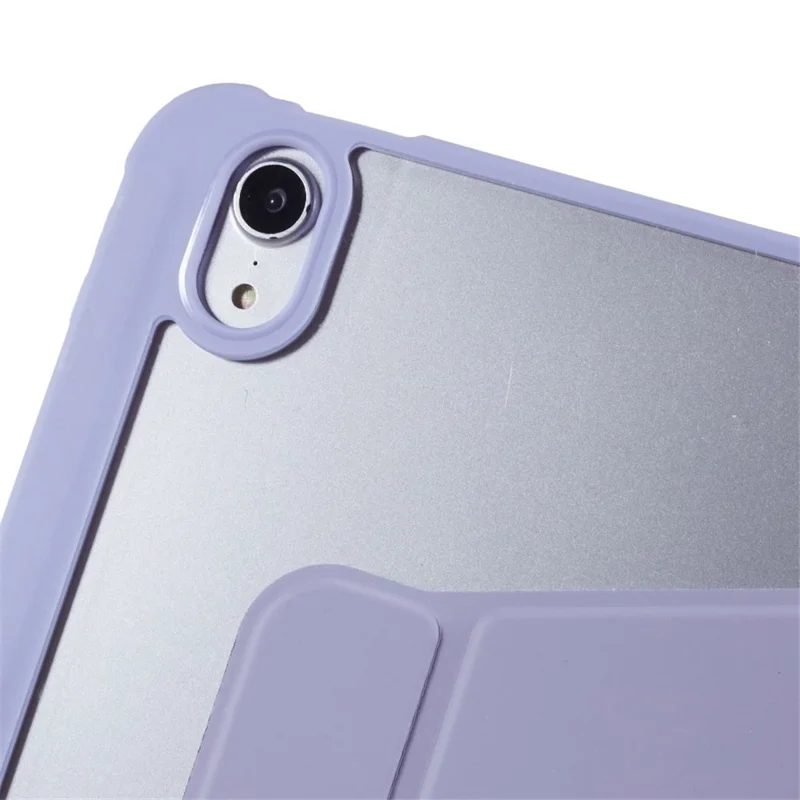 For iPad Air 11 (2026) / (2025) / (2024) / Air (2022) / (2020) Auto Wake and Sleep Tablet Case Kickstand PU Leather Cover - Purple