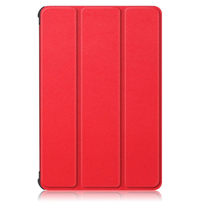 For Honor Pad X8 / X8 Lite / Huawei MatePad T 10 PU Leather Trifold Stand Cover Anti-drop Tablet Protective Case - Red