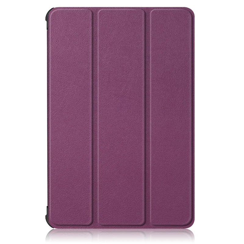 For Honor Pad X8 / X8 Lite / Huawei MatePad T 10 PU Leather Trifold Stand Cover Anti-drop Tablet Protective Case - Purple