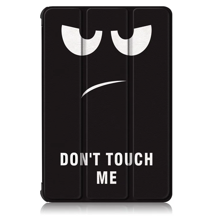 Per Honor Pad X8 / X8 Lite / Huawei MatePad T 10 Custodia protettiva per tablet con supporto pieghevole in pelle PU con stampa - Non toccarmi 