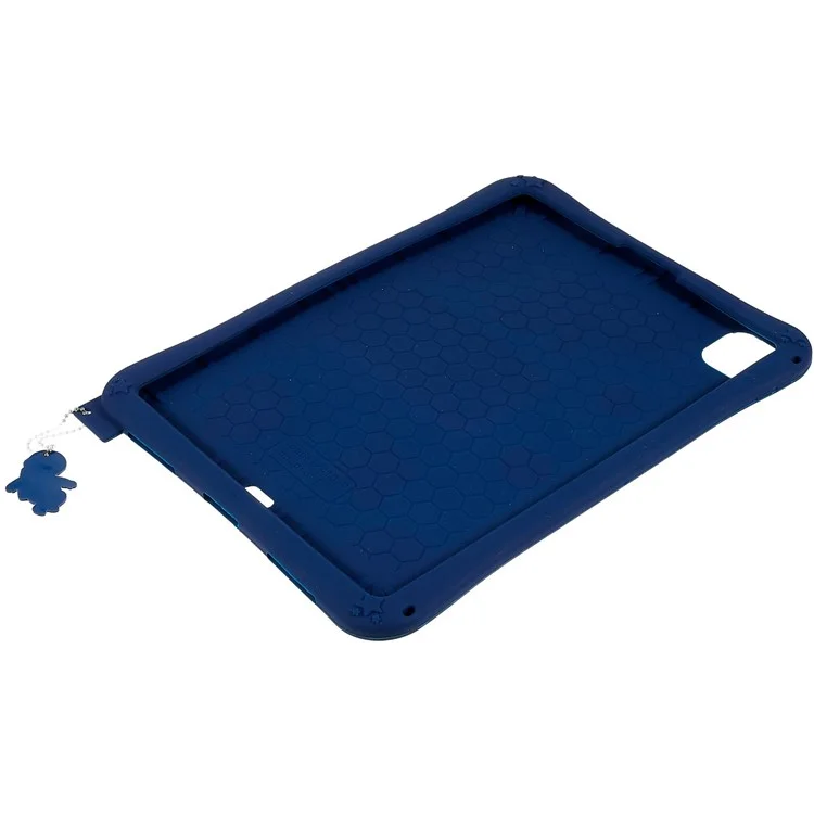 Para Ipad Air (2022) /(2020) / Ipad Pro 11 (2020) /(2021) /(2022) Cartoon Universo Space Patrón de Choque de Kickstand Case de Silicona Cubierta de Silicona - Azul Oscuro