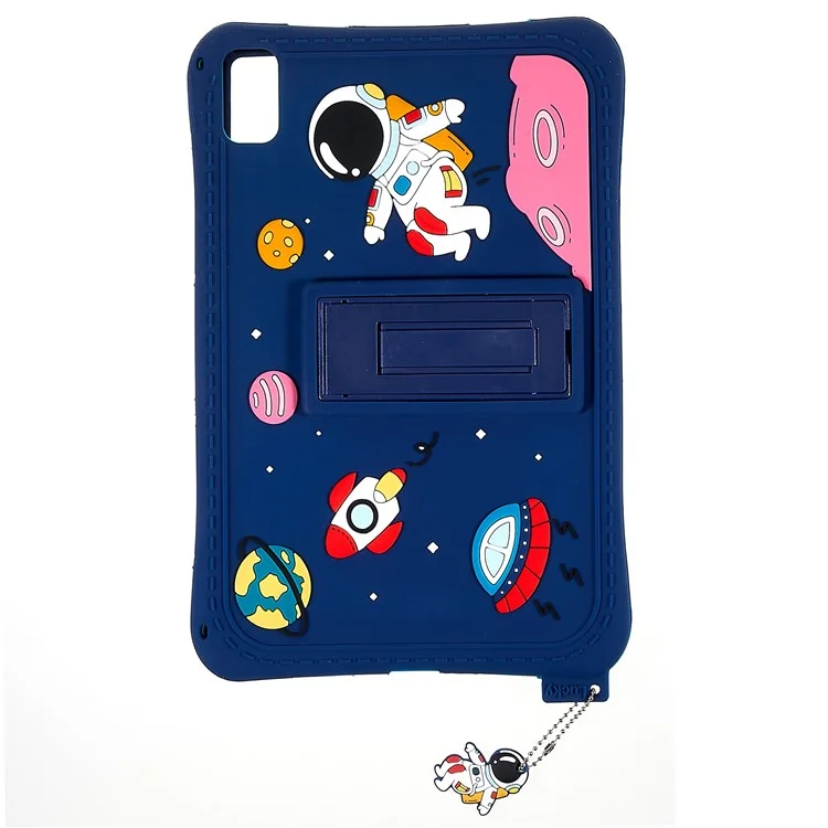 For Huawei MatePad 10.4 (2020) / (2022) / Honor V6 Kickstand Tablet Case Cartoon Universe Space Pattern Anti-scratch Silicone Cover