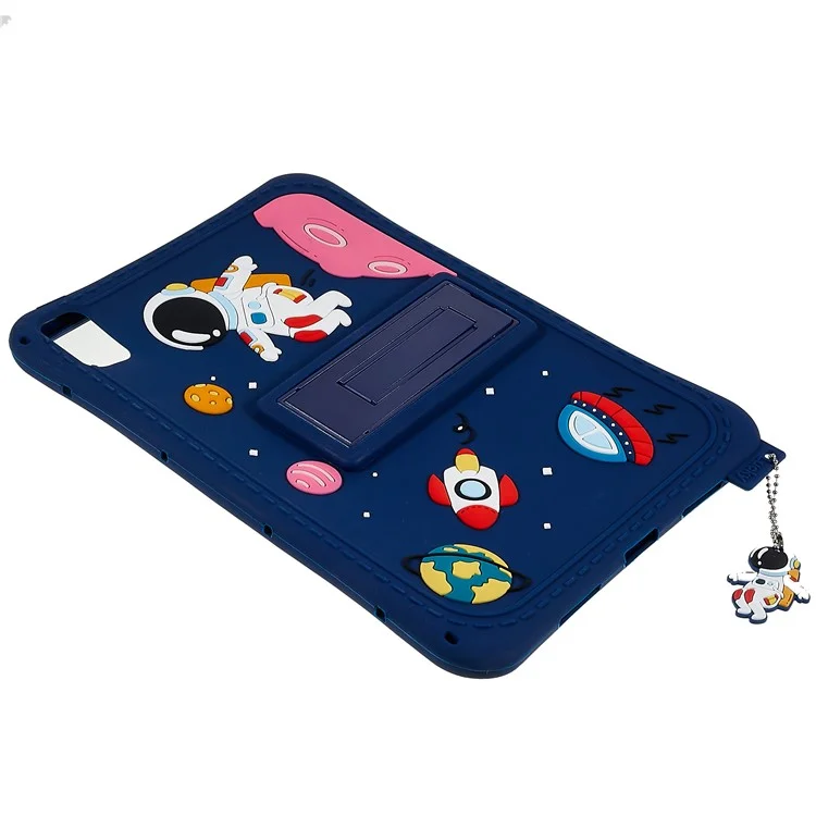 For Huawei MatePad 10.4 (2020) / (2022) / Honor V6 Kickstand Tablet Case Cartoon Universe Space Pattern Anti-scratch Silicone Cover