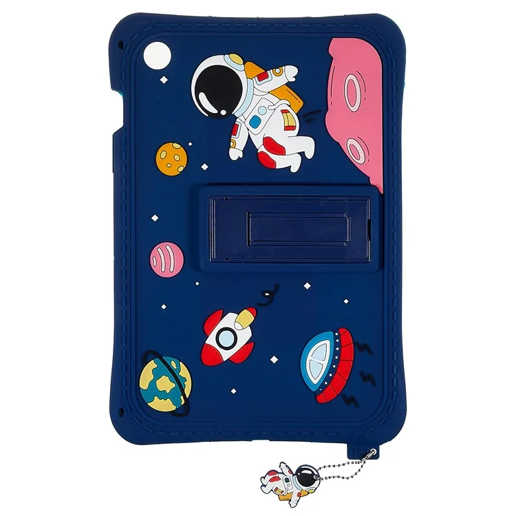 Para Samsung Galaxy Tab A8 10.5 (2021) Case de Tableta de Kickstand Cartoon Universo Space Patrón de Choque de Silicona a Prueba de Choque