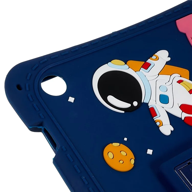 Para Samsung Galaxy Tab A8 10.5 (2021) Case de Tableta de Kickstand Cartoon Universo Space Patrón de Choque de Silicona a Prueba de Choque