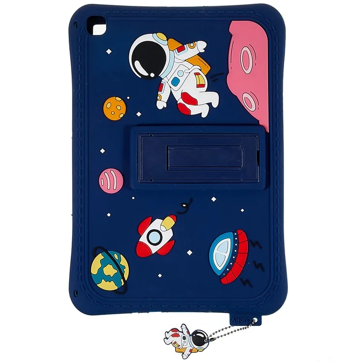Pour Samsung Galaxy Tab S6 Lite (2024) / S6 Lite (2022) / S6 Lite (2020) Silicone Tablet Case Universe Space Pattern Kickstand Cover