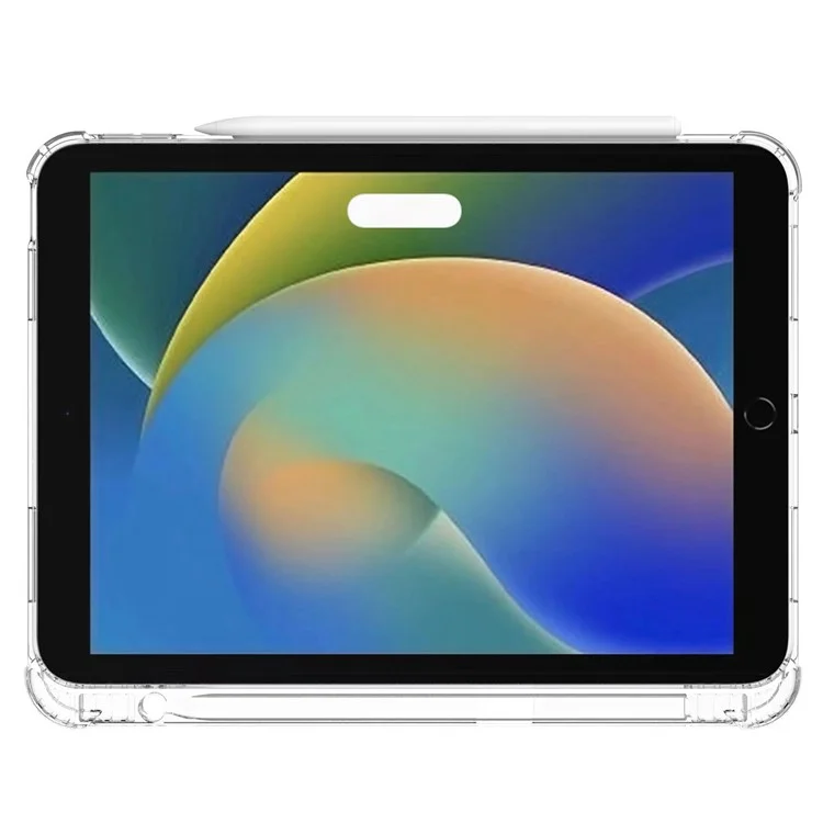 Per iPad 10.9 (2022) / iPad 10th Gen Soft TPU Protective Case Reinforced Corner Anti-Scratch Ultra Clear Tablet Cover with Pencil Holder