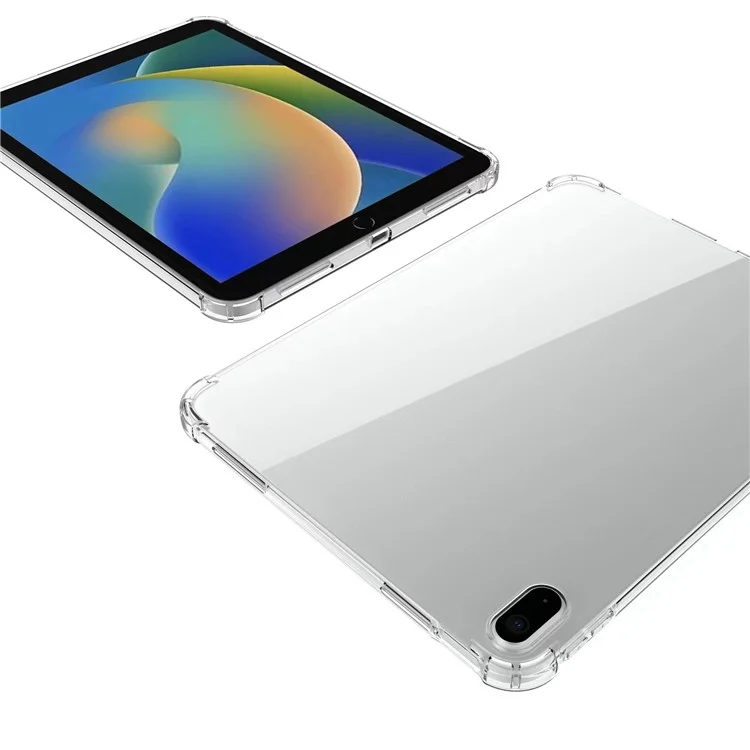 Для iPad 10.9 (2022) / iPad 10-го поколения Мягкий чехол TPU с прозрачной задней крышкой и защитой углов от ударов