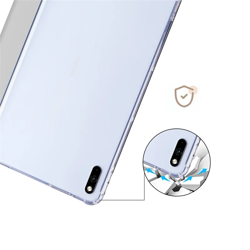 For Huawei MatePad 10.4 (2022) / (2020) Tri-Fold Stand Tablet Cover PU Leather Auto Sleep / Wake Smart Case with Pencil Holder - Grey
