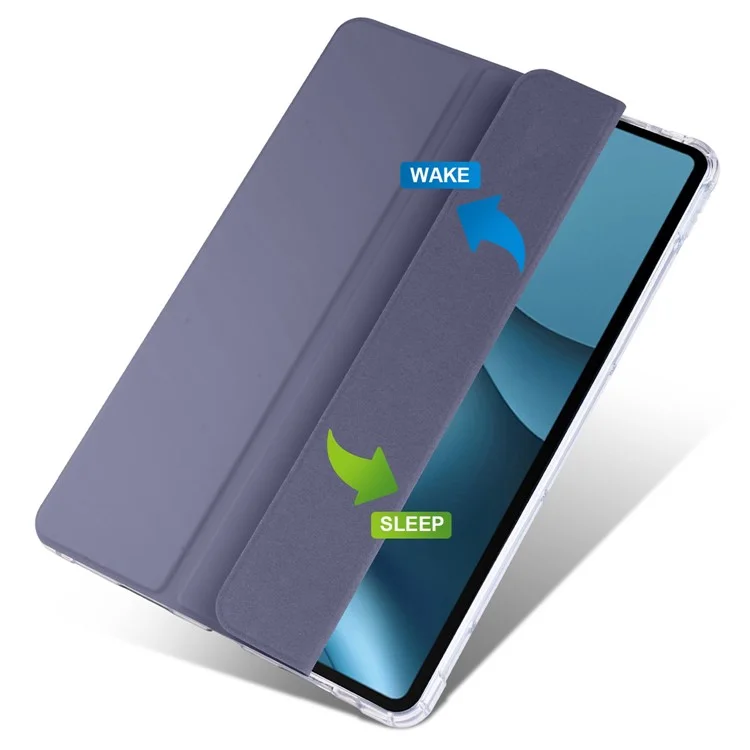 For Huawei MatePad 10.4 (2022) / (2020) Tri-Fold Stand Tablet Cover PU Leather Auto Sleep / Wake Smart Case with Pencil Holder - Purple