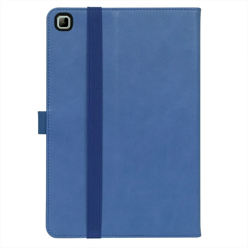 For Honor Pad X8 Business Retro Texture Tablet Case PU Leather Card Holder Stand Cover with Hand Strap and Elastic Band - Blue