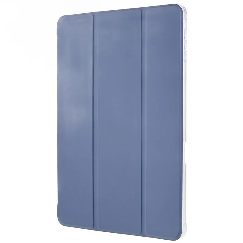 For Xiaomi Pad 5 Pro 12.4 (2022) Trifold Stand PU Leather Tablet Case Full Protection Matte TPU Back Cover - Baby Blue