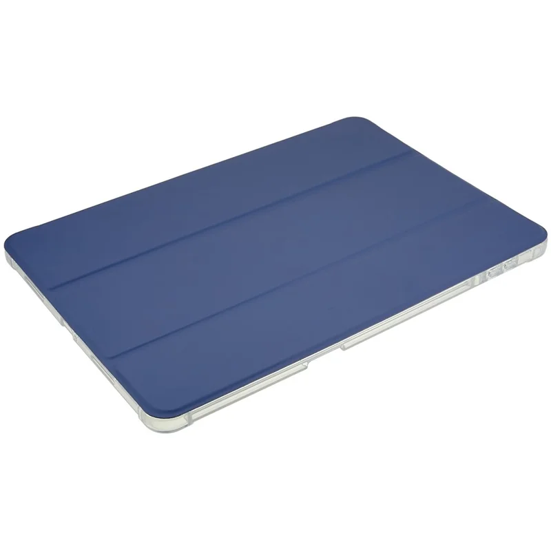 For Xiaomi Pad 5 Pro 12.4 (2022) Trifold Stand PU Leather Tablet Case Full Protection Matte TPU Back Cover - Baby Blue