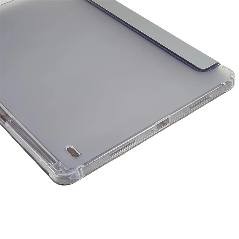 Capa para Tablet em Couro PU com Suporte Triplo e Proteção Total para Xiaomi Pad 5 Pro 12.4 (2022), Capa Traseira Fosca em TPU - Cinzenta