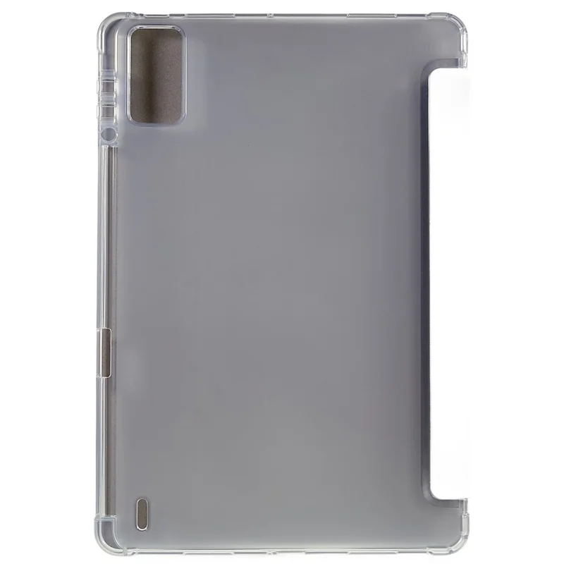 Capa para Tablet em Couro PU com Suporte Triplo e Proteção Total para Xiaomi Pad 5 Pro 12.4 (2022), Capa Traseira Fosca em TPU - Cinzenta