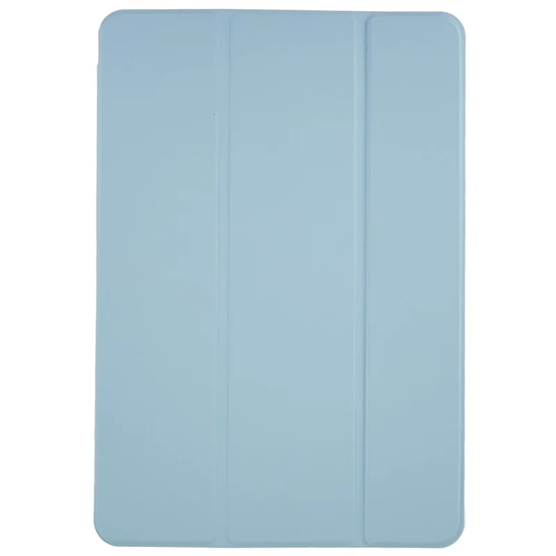 For Xiaomi Pad 5 Pro 12.4 (2022) Trifold Stand PU Leather Tablet Case Full Protection Matte TPU Back Cover - Sky Blue