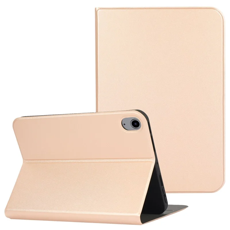 For iPad (2025)/10.9 (2022) Case PU Leather Adjustable Stand Tablet Protective Cover - Gold