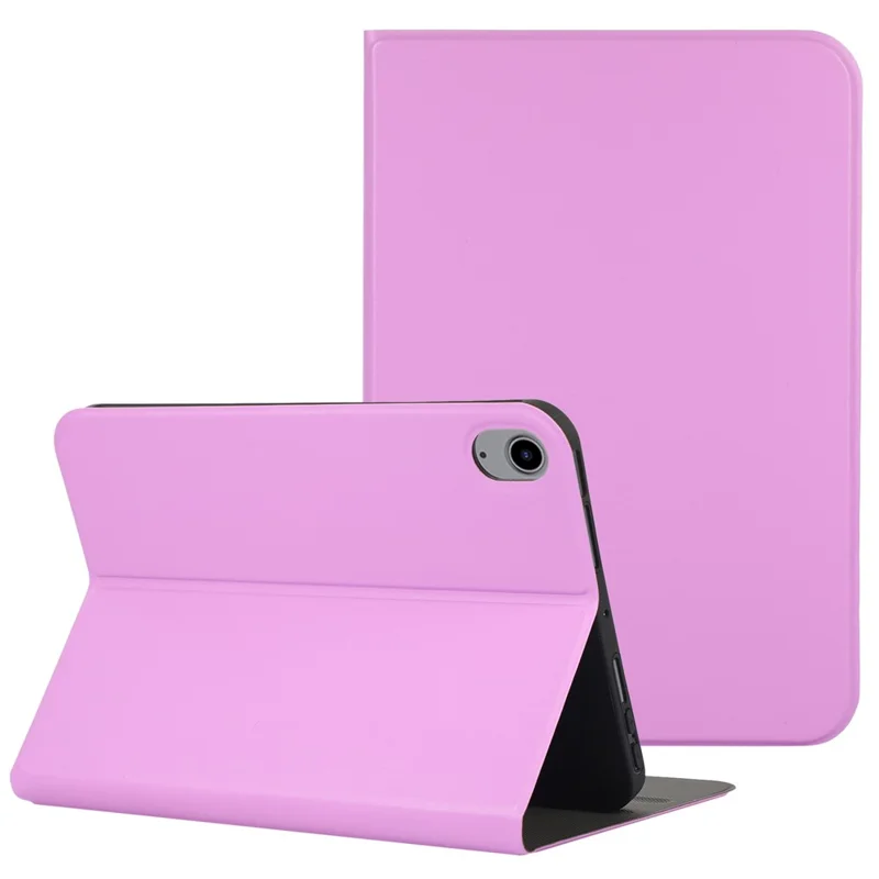For iPad (2025)/10.9 (2022) Case PU Leather Adjustable Stand Tablet Protective Cover - Purple