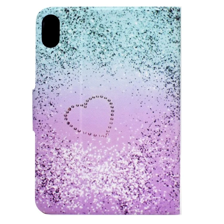 Para iPad 10.9 (2022) / iPad 10ª Geração Padrão de Impressão Capa de Tablet de Couro PU Dobrável com Suporte Dobrável Capa Protetora com Porta-Cartões - Quicksand Amoroso