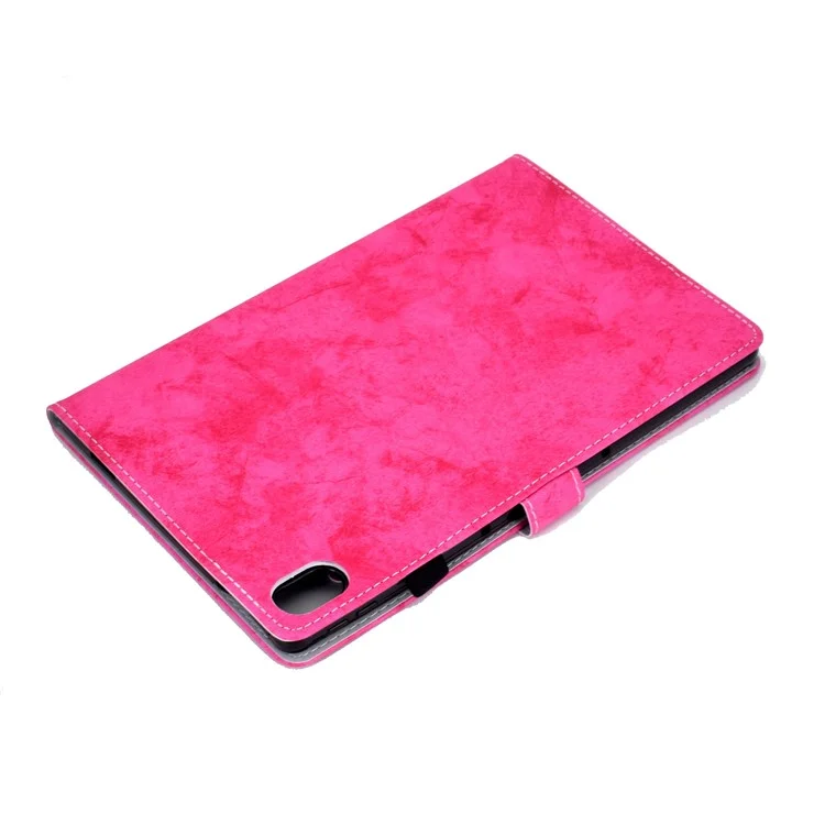Pour iPad 10.9 (2022) / iPad 10e génération Cloth Texture PU Leather Tablet Case Full Protection Stand Card Slot Flip Cover - Rose