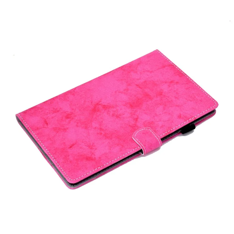 Pour iPad 10.9 (2022) / iPad 10e génération Cloth Texture PU Leather Tablet Case Full Protection Stand Card Slot Flip Cover - Rose