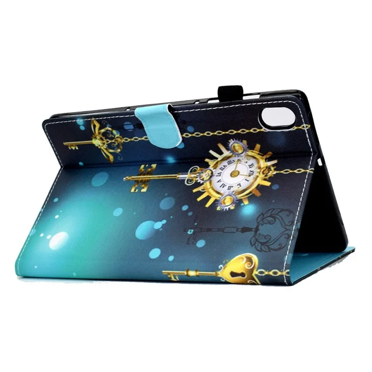 Для Ipad 10.9 (2022) / Ipad 10th Gen Printing Printing Stand Folio Планшет - Антикварные Часы