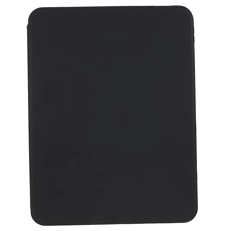 MUTURAL für iPad 10.9 (2022) PU-Leder-Ständer-Tablettenhülle, klare transparente Rückseite, stoßfester Schutzkoffer mit Stifthalter - Schwarz
