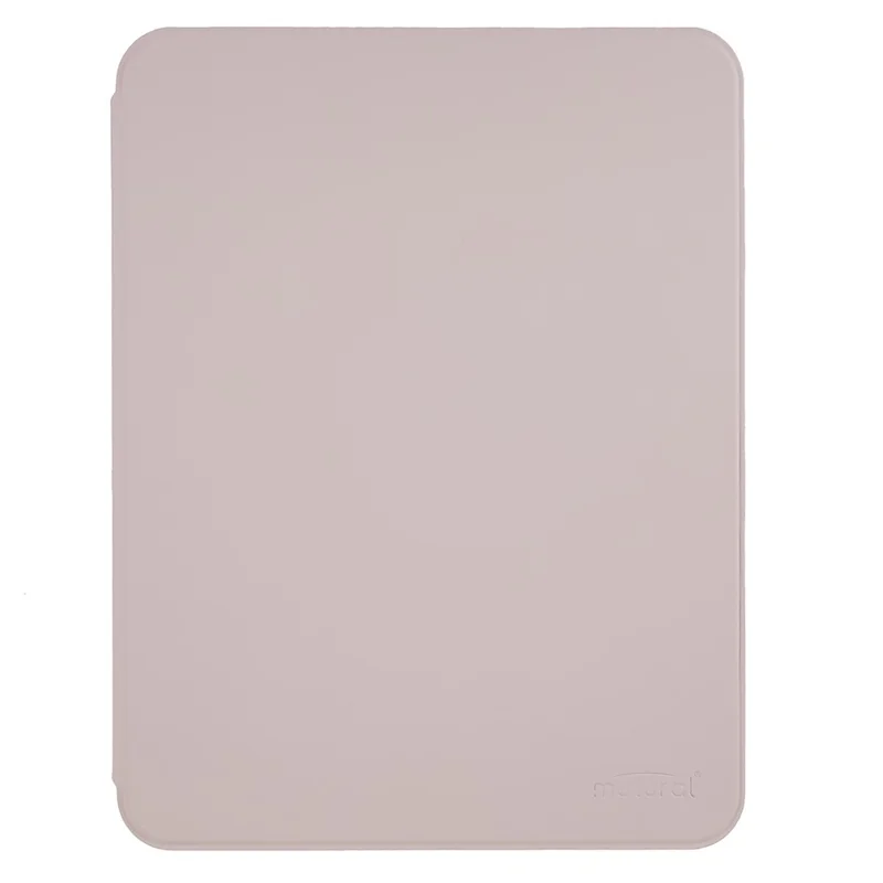MUTURAL for iPad (2025) / 10.9 (2022) PU Leather Stand Tablet Case Clear Transparent Back Shockproof Protective Cover with Pen Holder - Pink