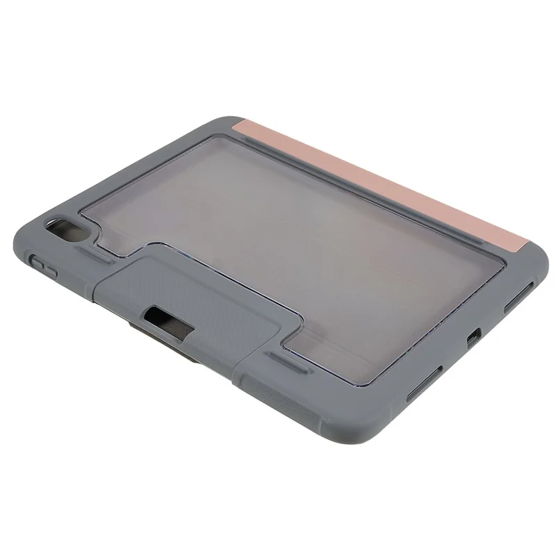 MUTURAL Hart-PC-TPU-Lederhülle für iPad (2025) / 10,9 (2022) stoßfest Schutzhülle kratzfest Tablet-Hülle mit Dreifach-Faltschutz – Roségold