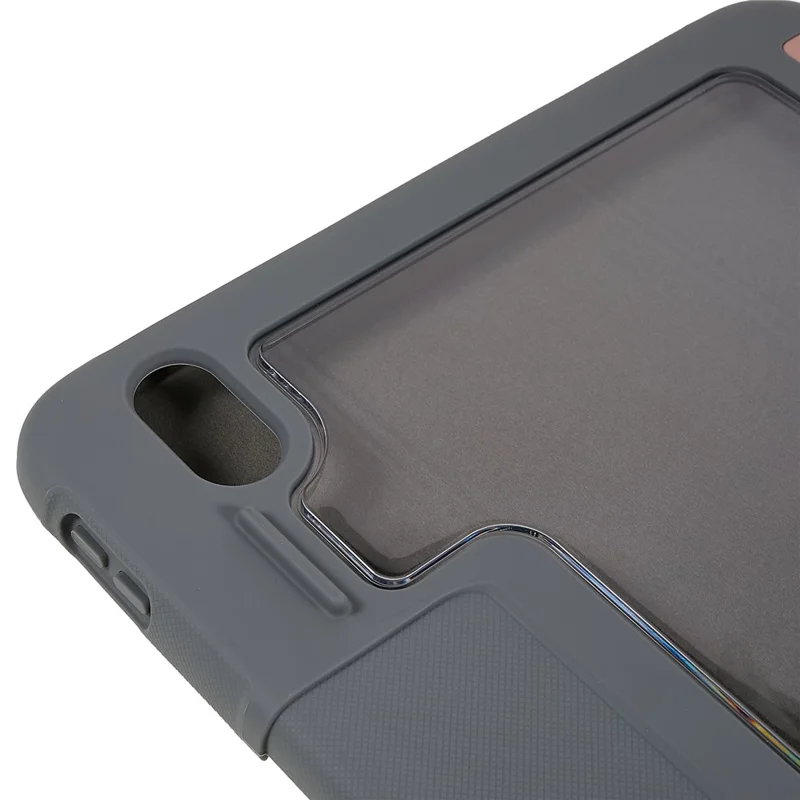 MUTURAL Hart-PC-TPU-Lederhülle für iPad (2025) / 10,9 (2022) stoßfest Schutzhülle kratzfest Tablet-Hülle mit Dreifach-Faltschutz – Roségold