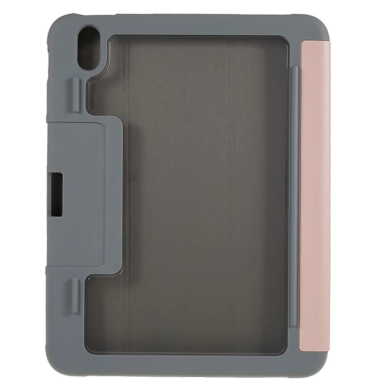 MUTURAL Hart-PC-TPU-Lederhülle für iPad (2025) / 10,9 (2022) stoßfest Schutzhülle kratzfest Tablet-Hülle mit Dreifach-Faltschutz – Roségold