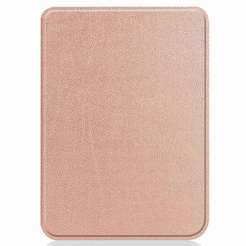 For Kobo Clara 2E PU Leather Smart Wake / Sleep Cover Book Style E-reader Protective Sleeve Case - Rose Gold