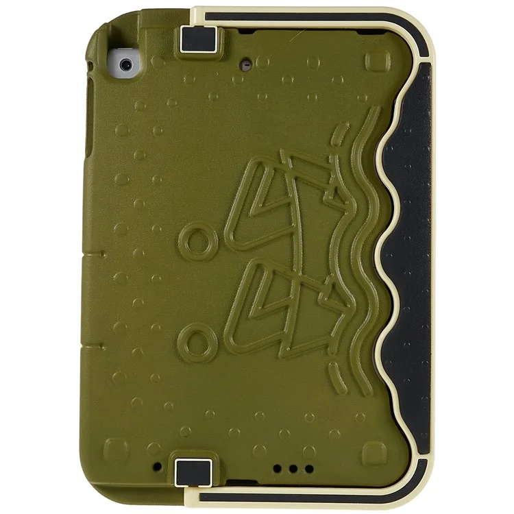 Per Ipad Air (2013) / Air 2 / Ipad da 9,7 Pollici (2017) /(2018) Paddling Boat Style Eva + ABS Shock Aound Case Regolable Tablet Relective Cover di Protezione - Army Green