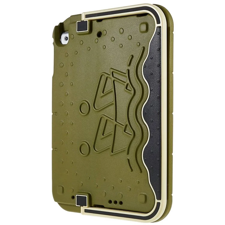Per Ipad Air (2013) / Air 2 / Ipad da 9,7 Pollici (2017) /(2018) Paddling Boat Style Eva + ABS Shock Aound Case Regolable Tablet Relective Cover di Protezione - Army Green