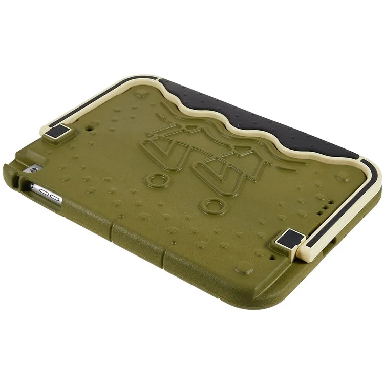 Per Ipad Air (2013) / Air 2 / Ipad da 9,7 Pollici (2017) /(2018) Paddling Boat Style Eva + ABS Shock Aound Case Regolable Tablet Relective Cover di Protezione - Army Green