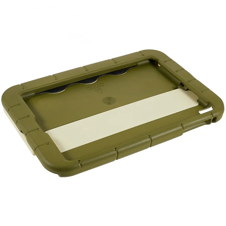 Per Ipad Air (2013) / Air 2 / Ipad da 9,7 Pollici (2017) /(2018) Paddling Boat Style Eva + ABS Shock Aound Case Regolable Tablet Relective Cover di Protezione - Army Green