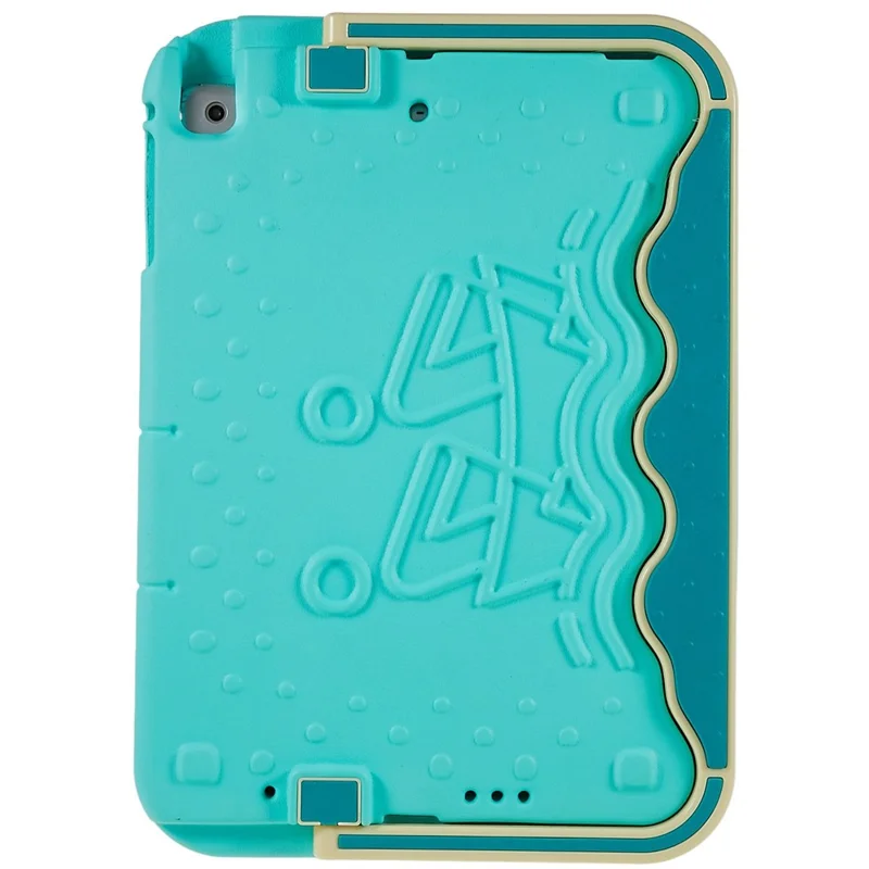 Til iPad Air (2013) / Air 2 / iPad 9,7 tommer (2017) / (2018) Padlebådsstil EVA + ABS stødfast taske Justérbar støtte til tablet - Blå