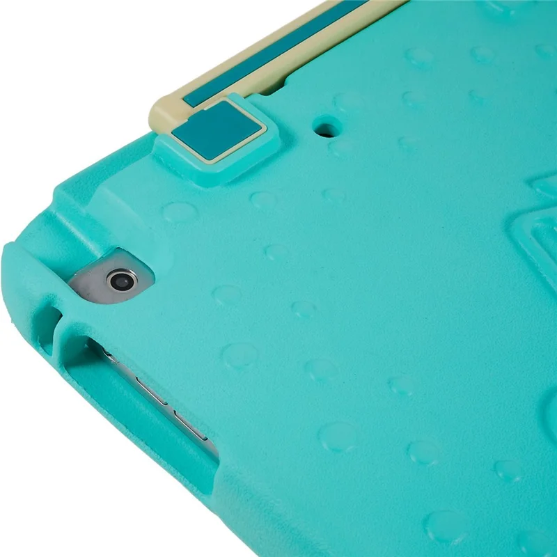 Til iPad Air (2013) / Air 2 / iPad 9,7 tommer (2017) / (2018) Padlebådsstil EVA + ABS stødfast taske Justérbar støtte til tablet - Blå