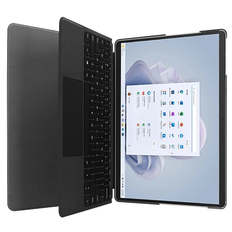 Für Microsoft Surface Pro 9 PU Leder Flip Ständer Covers Muster Druckdesign PC Sturdy Stoßdämpfer Protective Tablet Hülle - Aprikoseblüte