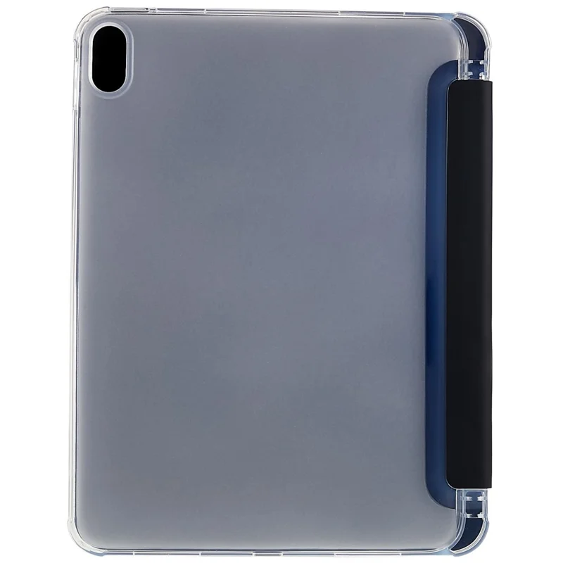 For iPad (2025) / 10.9 (2022) Tablet Case Stand PU Leather TPU Back Cover with Pencil Holder - Black