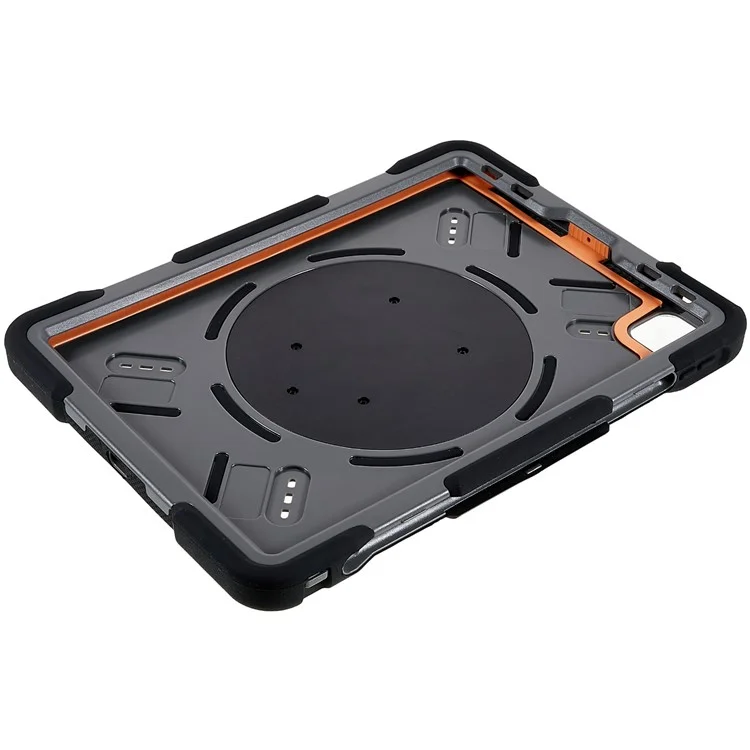 Pepkoo Pour Ipad Air (2022) / Air (2020) Rotation à 360 Degrés Tablet Tablet Silicone + pc + Couvercle Hybride Abs Tocohropwing - le Noir