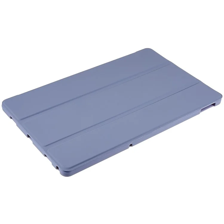 Pour Lenovo Tab M10 Plus (3e génération) / Xiaoxin Pad 2022 Étui de protection en cuir PU à triple pli de 10,6 pouces avec protection complète Étui en silicone souple - Violet