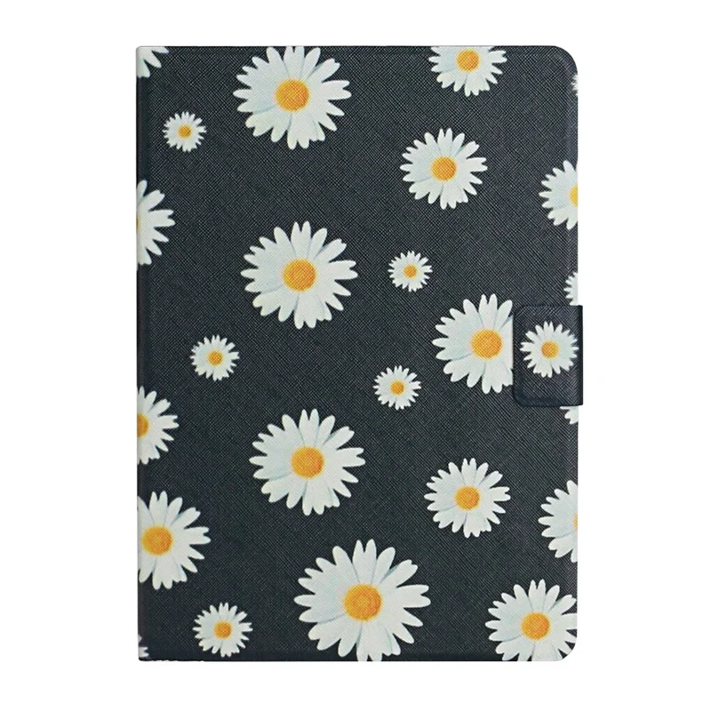 Cover per tablet con supporto, porta carte, stampa a motivo, in ecopelle con accensione/spegnimento automatico e anti-caduta per iPad (2025) / 10,9 (2022) - Daisy