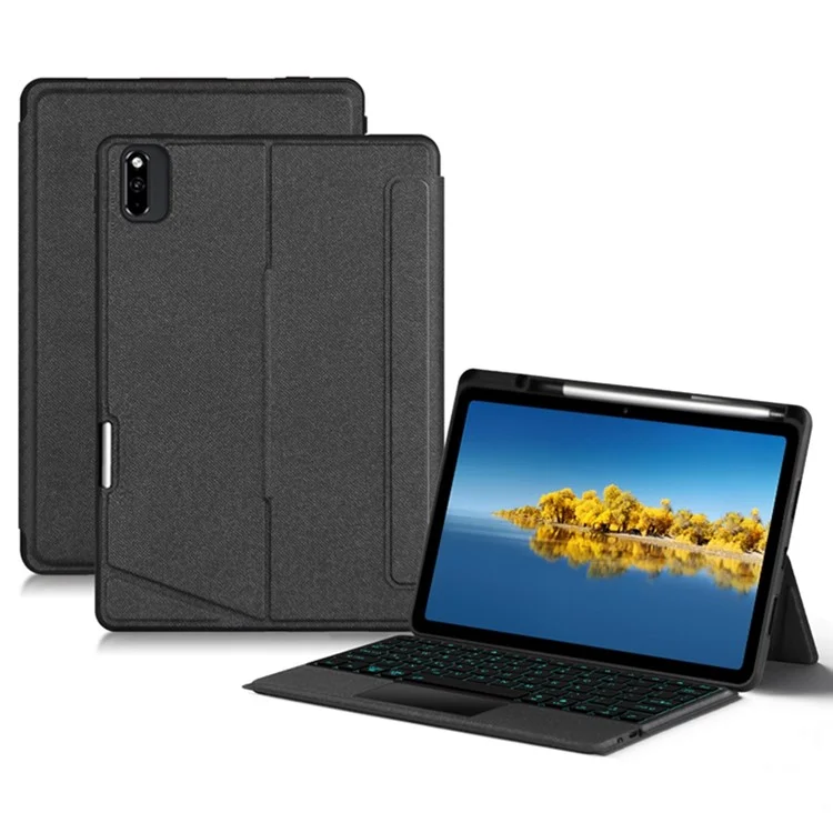 For Huawei C5 10.4 (2020) / (2022) / MatePad 10.4 (2022) / Honor V6 / Tablet V7 Leather Case + Bluetooth-compatible Keyboard with Backlight Trackpad