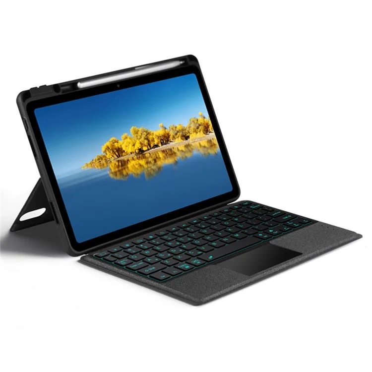 For Huawei C5 10.4 (2020) / (2022) / MatePad 10.4 (2022) / Honor V6 / Tablet V7 Leather Case + Bluetooth-compatible Keyboard with Backlight Trackpad