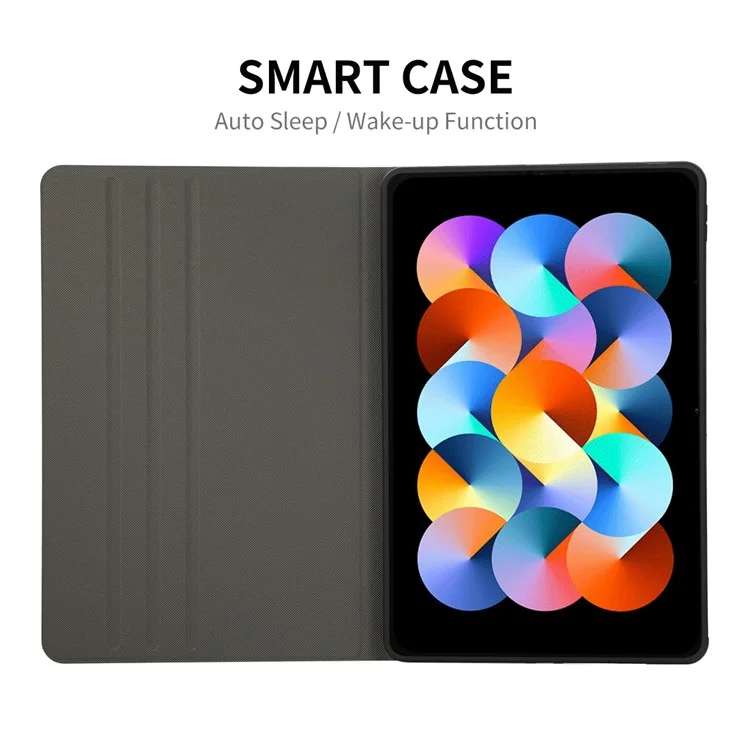 Enkay Hat Prince Pour Xiaomi Redmi Pad Auto Wake / Sleep PU Leather + TPU Tablet Case a Réglable Stand Full Protection Couvercle de Protection - Bleu Foncé