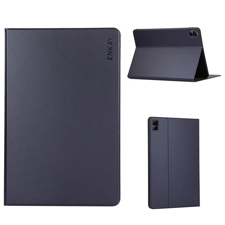 Enkay Hat Prince Pour Xiaomi Redmi Pad Auto Wake / Sleep PU Leather + TPU Tablet Case a Réglable Stand Full Protection Couvercle de Protection - Bleu Foncé