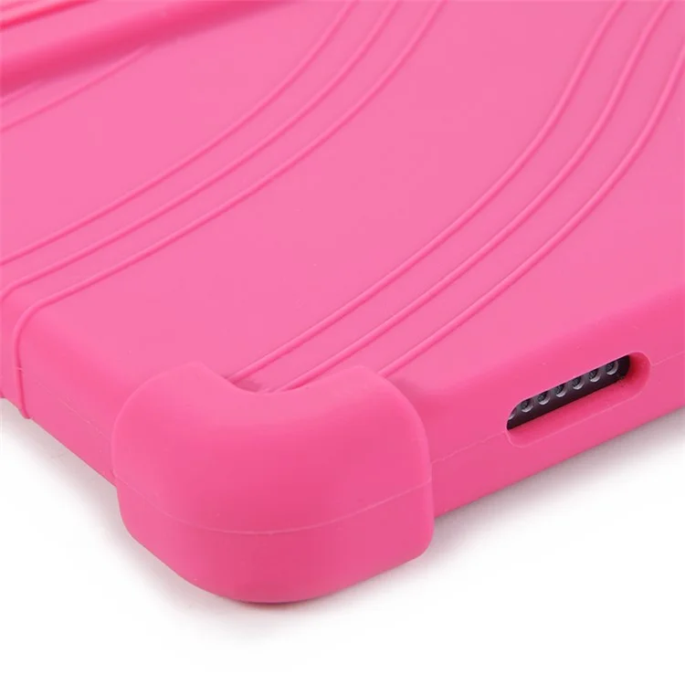 Para Lenovo Tab P11 TB-J606F Funda de Tableta de Silicona Suave con Protección de Esquinas Resistente a Golpes - Rosa